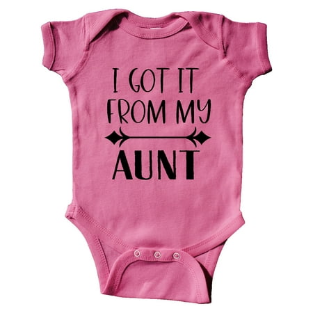 

Inktastic I Got It From My Aunt Gift Baby Boy or Baby Girl Bodysuit