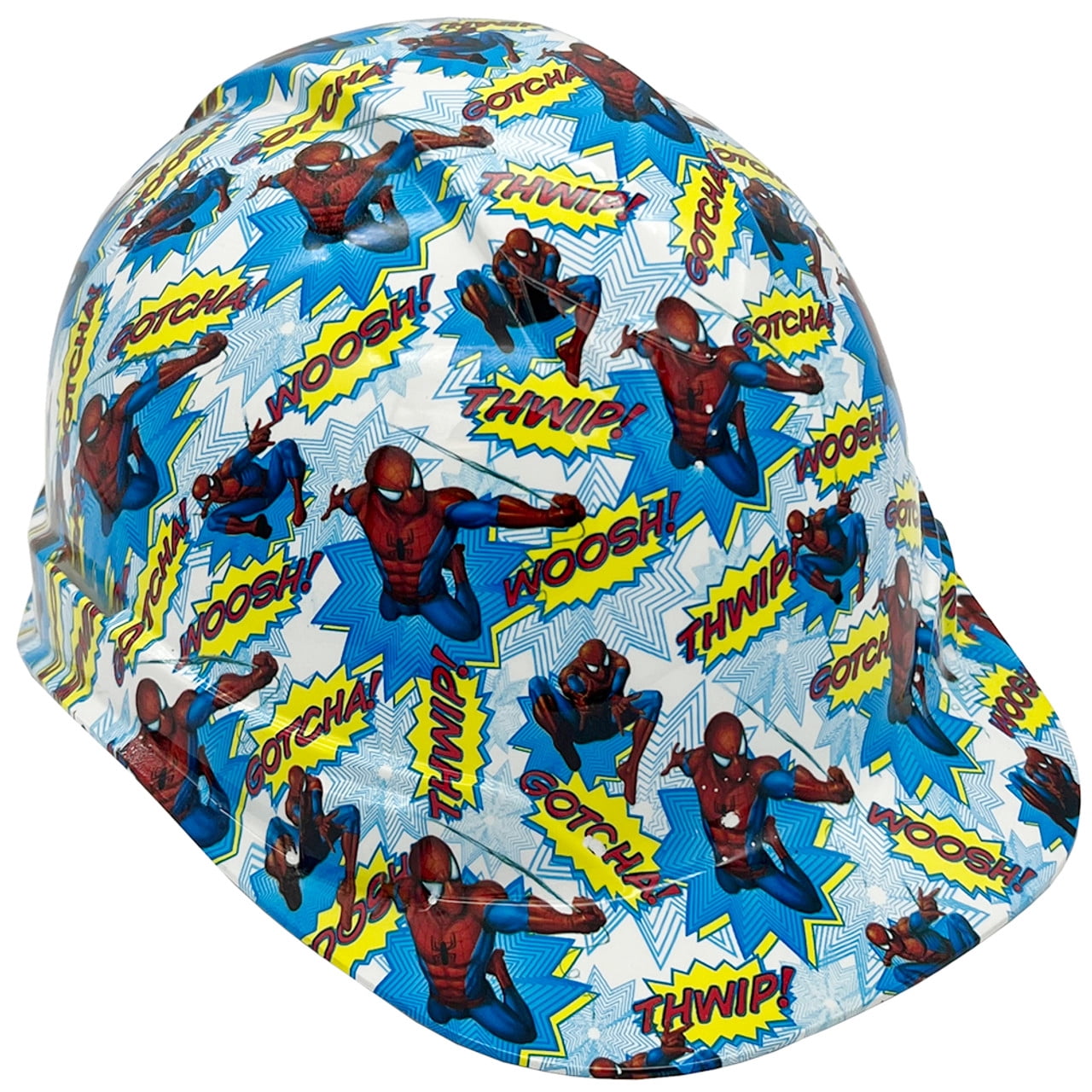 Spider Man Hydro Dipped Hard Hats Cap Style with 4 Pt Suspension