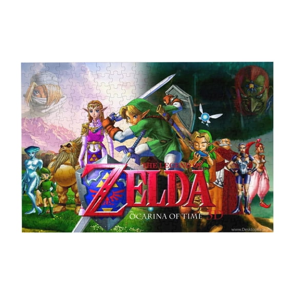 The Legend Of Zelda 300 Piece Puzzles,Wooden Jigsaw Puzzle,Home Decor Birthday Party Gift,Fun And Challenging Family Games