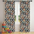 thumbnail image 5 of Blackout Kids Curtains,Monster Trucks with Checkered Flags Childrens Insulated Curtains Set Of 2,Bedroom Essentials,Toddler Room Decor 42"x84", 5 of 5