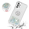 thumbnail image 4 of Funda para Samsung Galaxy A13 4G con Brillo Líquido Flotante, Purpurina, Parachoques y Anillo Giratorio Soporte, 4 of 5