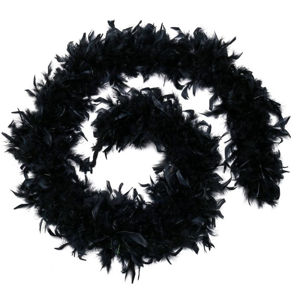 Head Scarf for Women 2 Yards 60g Colorful Tinsel for DIY Party Decor Festival Outfits Black