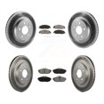 thumbnail image 1 of Transit Auto Front Rear Coated Disc Brake Rotors and Semi-Metallic Pads Kit for Car Ford Mustang KGS-100632, 1 of 11