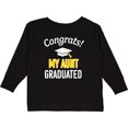 thumbnail image 3 of Inktastic Congrats My Aunt Graduated with Cap Boys or Girls Long Sleeve Toddler T-Shirt, 3 of 5