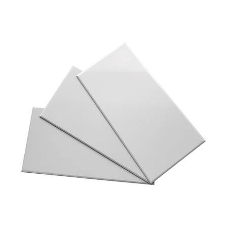 VER-Q Metal Tile Glossy White (50 sheets)