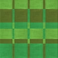 thumbnail image 1 of Ahgly Company Machine Washable Indoor Square Transitional Neon Green Area Rugs, 6' Square, 1 of 7