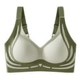 thumbnail image 2 of Bras underwear Womens Full Coverage Padded Bra Wireless Bras Seamless Non-wired Bras Full Coverage Support Bra Comfy Daily Essentials Everyday Underwear Gym Workout Yoga Bras, 2 of 5
