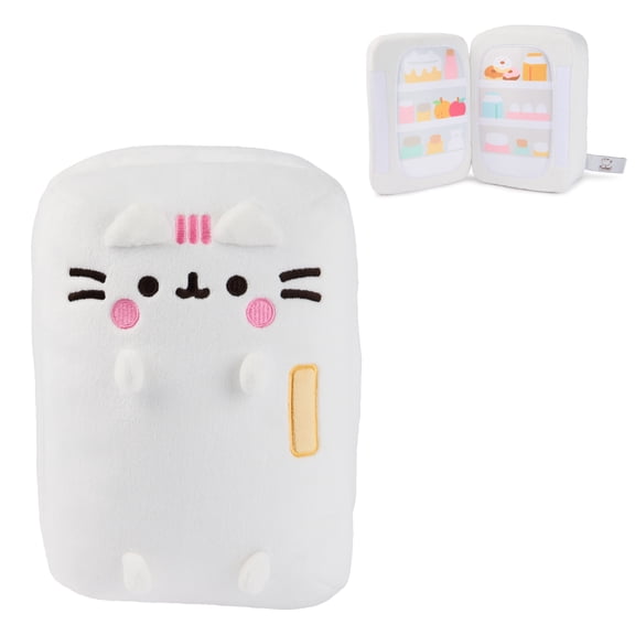 GUND Pusheen’s Kitchen: Refrigerator Plush, Toy Fridge Stuffed Animal for Ages 8 and Up, White, 9.5”