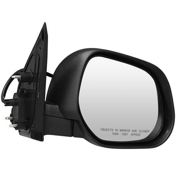 cciyu Black Smooth Side View Mirror Fit for 2011-2016 For Mitsubishi Outlander Power Heated Foldaway OE:7632B434(H) 7632A512(C) PL:MI1321139 16HOLE