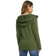 thumbnail image 3 of Purcoar Women's Long Sleeve Full-Zip Hoodie Jacket Cotton Sweatshirt, 3 of 7