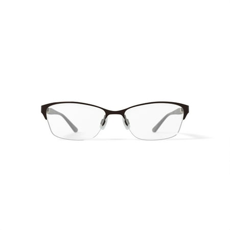 EasyClip Women's EC973 Square Prescription Eyeglasses with Case, Brown