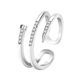 thumbnail image 4 of Fiudx Anillo de Circonita Cúbica, Elegante Joya con Diseño de Mariposa, Accesorio de Compromiso de Varios Niveles, Regalo Único para Seres Queridos, Propuesta de Matrimonio, Aniversario, Joyería para, 4 of 4