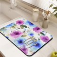 thumbnail image 4 of Burst of Spring Dish Drying Mat - Watercolor Floral Design - Large, Absorbent, and Attractive, 4 of 7