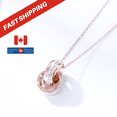 thumbnail image 1 of Mkay - Cross Ring Necklace Gold & Diamond Pendant, 1 of 5