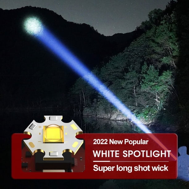 8 Led Puissante Torche Portable Mini Super Lumineux Cob Côté