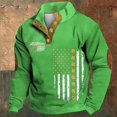 thumbnail image 2 of MITCOWBOYS Chandails à Capuchon pour Hommes Saint Day Chandail à Capuchon Imprimé 3D pour Hommes Sweat à Capuche Graphique pour Hommes m (Liquidation) Vert, 2 of 3