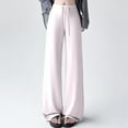 thumbnail image 3 of Women's Casual High Waist Wide Leg Pants - Comfortable Loungewear for Everyday and Activities - Breathable Summer and Fall Style, 3 of 7