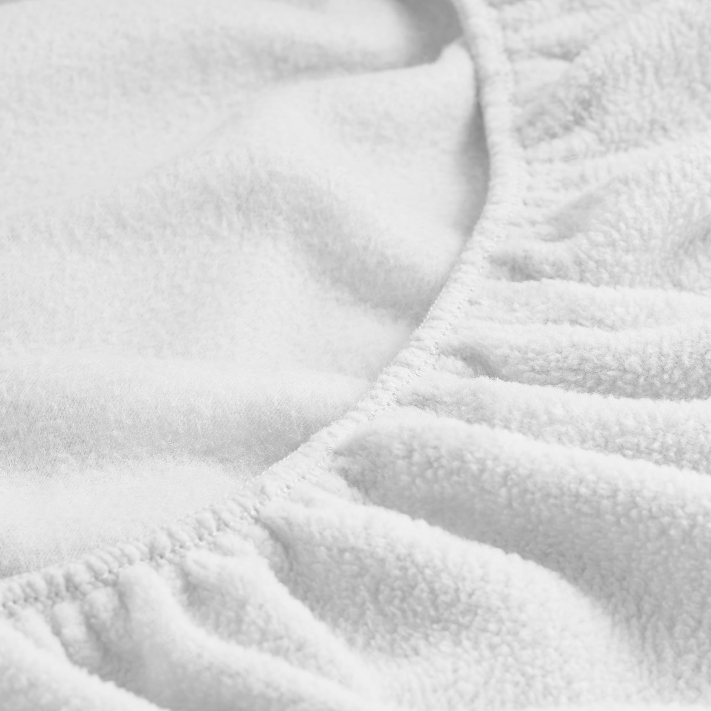 Bare Home Fleece Sheet Set, Warm Plush Polar Fleece, Pill Resistant, Twin XL, White