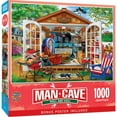 thumbnail image 2 of MasterPieces Man Cave Grill and Chill 1000 Piece Jigsaw Puzzle - BBQ, Vintage Decor, Relaxation, 2 of 6