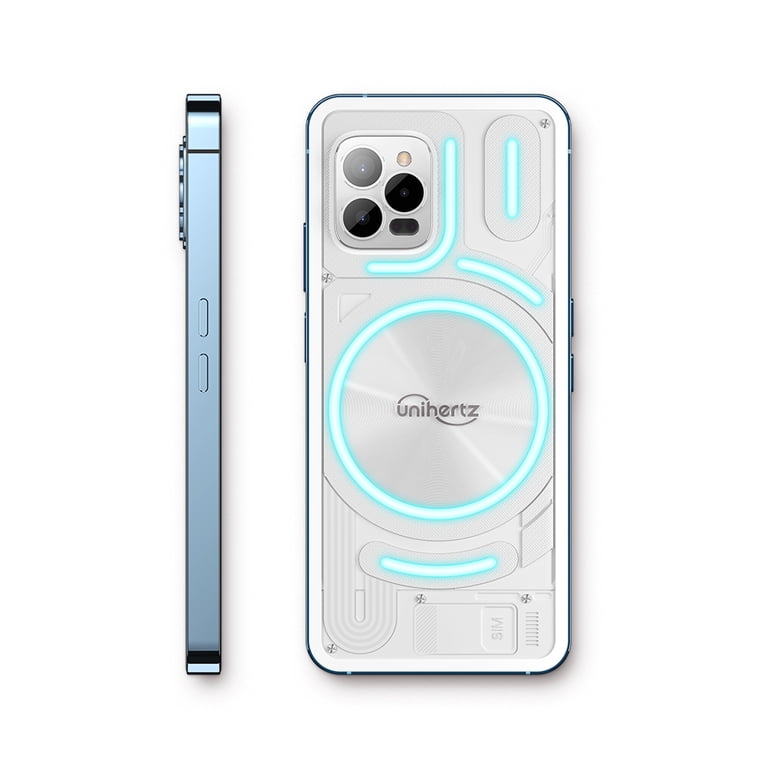 Unihertz Luna (White) - Colorful LED Light, Android 12 4G 
