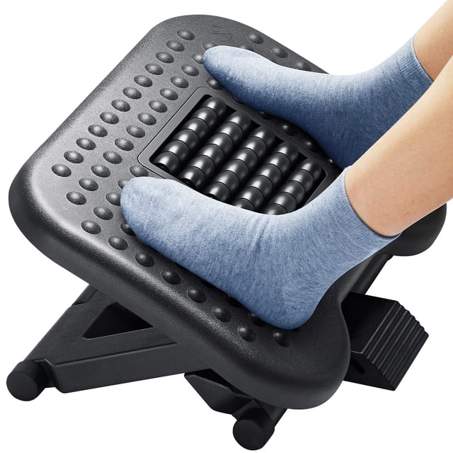 Reposapiés HUANUO ajustable con textura de masaje y rodillo