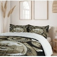 thumbnail image 5 of Ambesonne Industrial Duvet Cover Sets, Aged Gears, 2-Queen, Sepia, 5 of 6