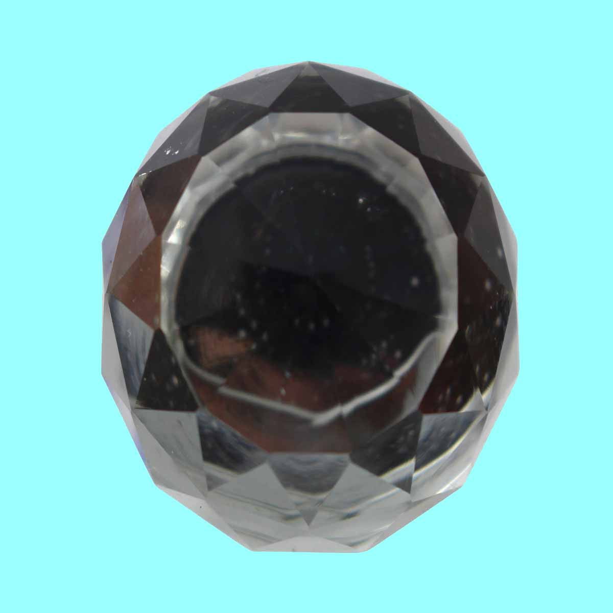 Clear Glass Kitchen Cabinet Knobs 25mm Round 10 pcs | Renovators Supply