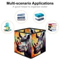 thumbnail image 2 of Rhinoceros Large Capacity Foldable Storage Basket Organizer Bins with Handle, 10.8"x10.5"x10.6", Cube Organizer, 2 of 6
