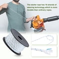 thumbnail image 2 of Uxcell Recoil Starter Rope Pull Cord 6mm 30m Nylon Pull Cord for Chain Saw White Blue, 2 of 7