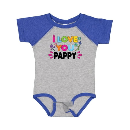 

Inktastic I Love You Pappy with Flowers Gift Baby Girl Bodysuit