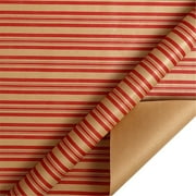 ZMKIAG Classic Red Wrapping Paper Roll 16.9 Inch x 9.8 Feet - Rustic Farmhouse Christmas Theme Holiday Gift Wrap for Present Boxes, Crafting, and Festive Home Decor Projects
