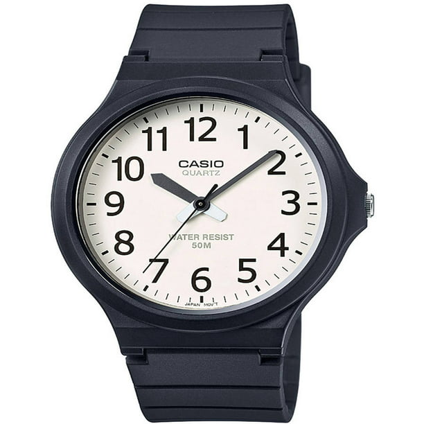 auteursrechten transfusie Onophoudelijk Casio Men's Super-Easy-Reader Watch, Black/White Dial MW240-7BV -  Walmart.com
