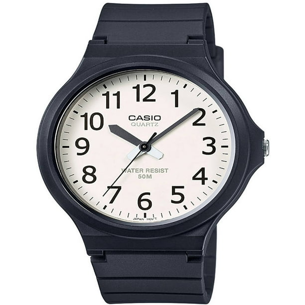 casio simple black watch