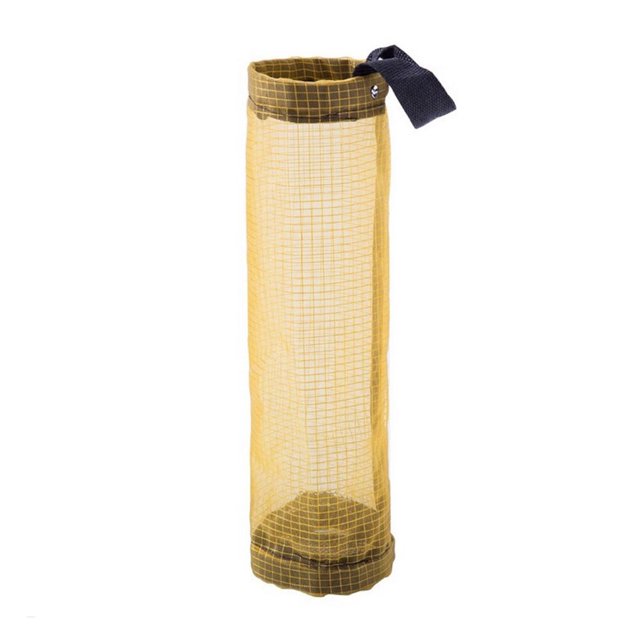 Moyic Organizadores de bolsas de basura de 5 uds., soporte de bolsa de basura de malla para colgar en la pared, dispensador de almacenamiento Almacenamiento y organización del hogar amarillo