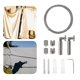 thumbnail image 2 of 1 Set 5M Stainless Steel Clothes Hanging String Curtain Drape Wire Rod Set, 2 of 3