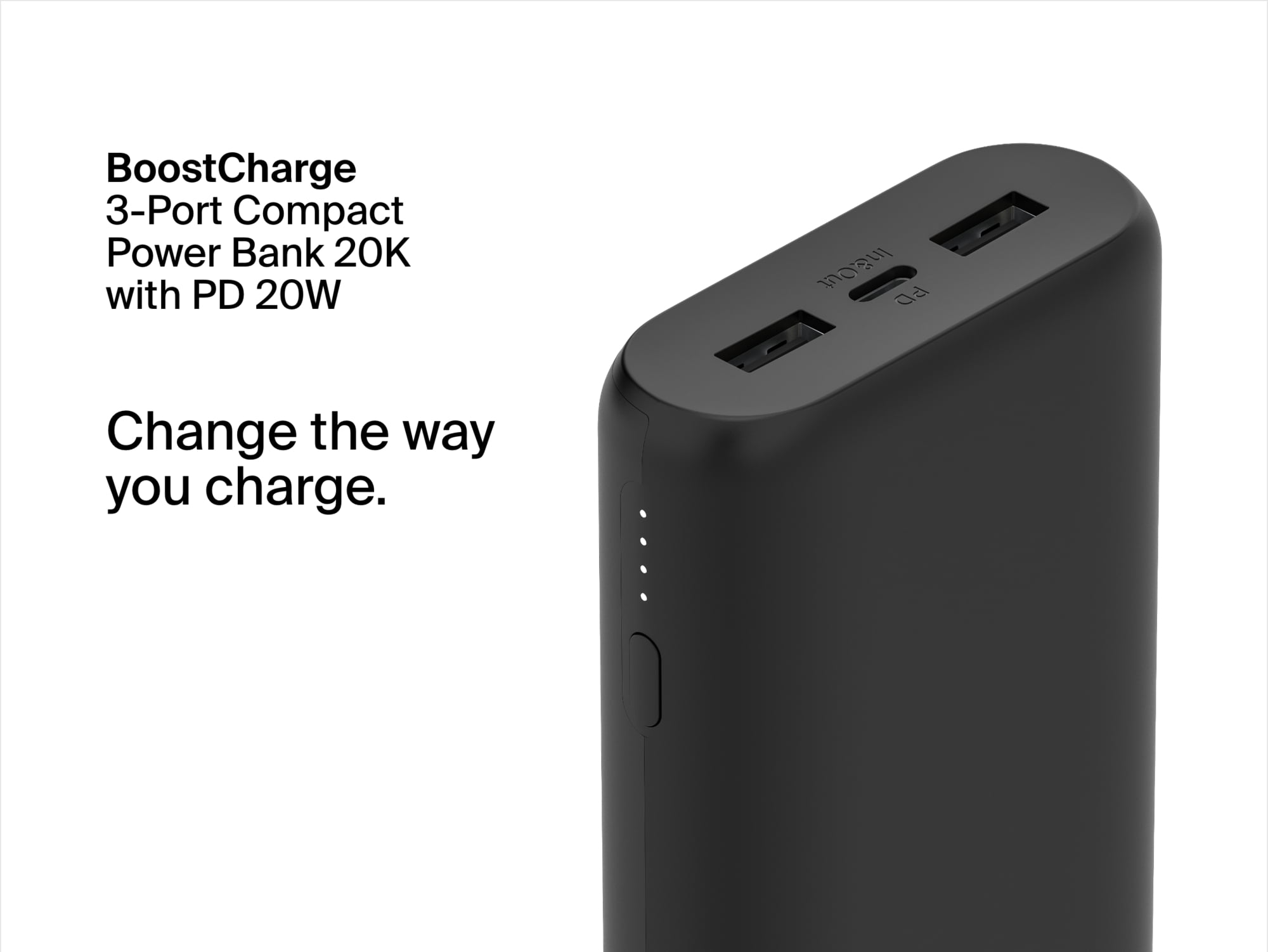 Belkin 20000mAh 20W USB-C Power Bank Black BPB014BTBK