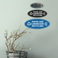 thumbnail image 4 of Signs ByLITA Oval Paper and cardboard recycling Sign - Laser-Engraved Lettering | Durable ABS Plastic | Vibrant Colors | Powerful Foam Tape (Ivory/Dark Brown) - Medium, 4 of 7