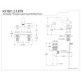 thumbnail image 2 of Kingston Brass French Country Two Handle 4" Centerset Lavatory Faucet with Brass Pop-up, 2 of 2