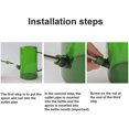 thumbnail image 2 of Regadera para plantas de interior con pico largo de acero inoxidable, 1 litro, escala fácil de medir, moderna, para plantas de interior, suculentas, flores y jardinería exterior (verde), 2 of 4