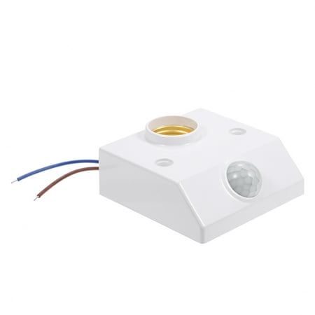 

MABOTO AC100-265V 50W(Max.) Mini PIR Motion Sensor E27 Lamp Base Socket Holder Adopted Sensitive 3 Levels Light Control / 3 Levels Adjustable Delay-time Infrared Human Technology for Lighting Fixture
