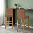 thumbnail image 2 of Pure Caramel Bar Stool Covers - Stretch Dining Chair Covers Set of 6, Modern Solid Color Minimalist Art Bar Chair Cover Removable Counter Stool Pub Chairs Slipcovers Protectors for Kitchen/Cafe, 2 of 8