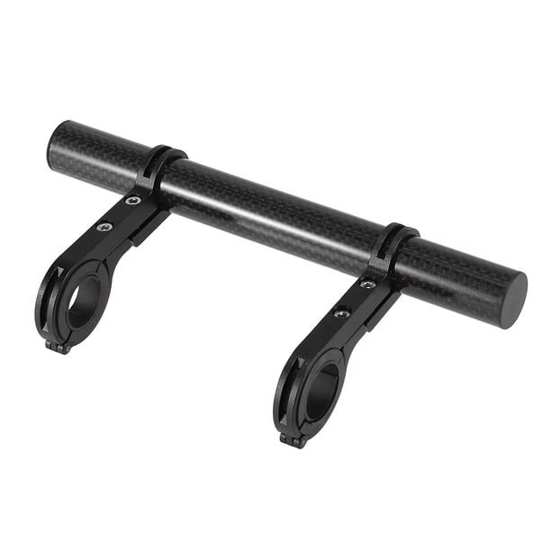 Extensor de manillar Unique Bargains Soporte Carbono Fibra Negro para bicicleta