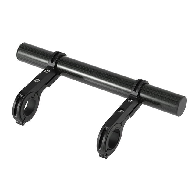 Extensor de manillar Unique Bargains Soporte Carbono Fibra Negro para bicicleta