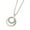 Multicolor, variant on Guodhu Silver Plated Double Circle Necklace, Long Zircon Necklace Sweater long Chain Jewelry for Women Statement Necklace for Women Gift for Her