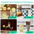 thumbnail image 6 of VPLUS 1000 Count 7 Inch Coffee Cocktail Stirrers Straws Disposable Plastic Sip Stir Sticks Cocktail Drink Stirrers Sticks Cups Sip Straws for Bars Juice Drinking, 6 of 6