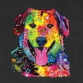 thumbnail image 2 of Smiling Dog | Colorful Neon Golden Retreiver | Dean Russo Art Animal Lover Mens Premium Tri Blend T-Shirt, Vintage Black, XX-Large, 2 of 6