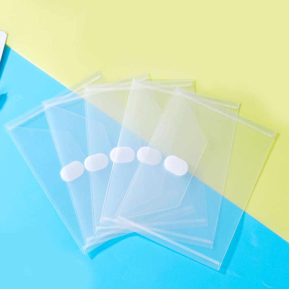 24pcs Clear Plastic Document Storage Bags for Receipts File Organizer Waterproof for Office Cash and Travel Use