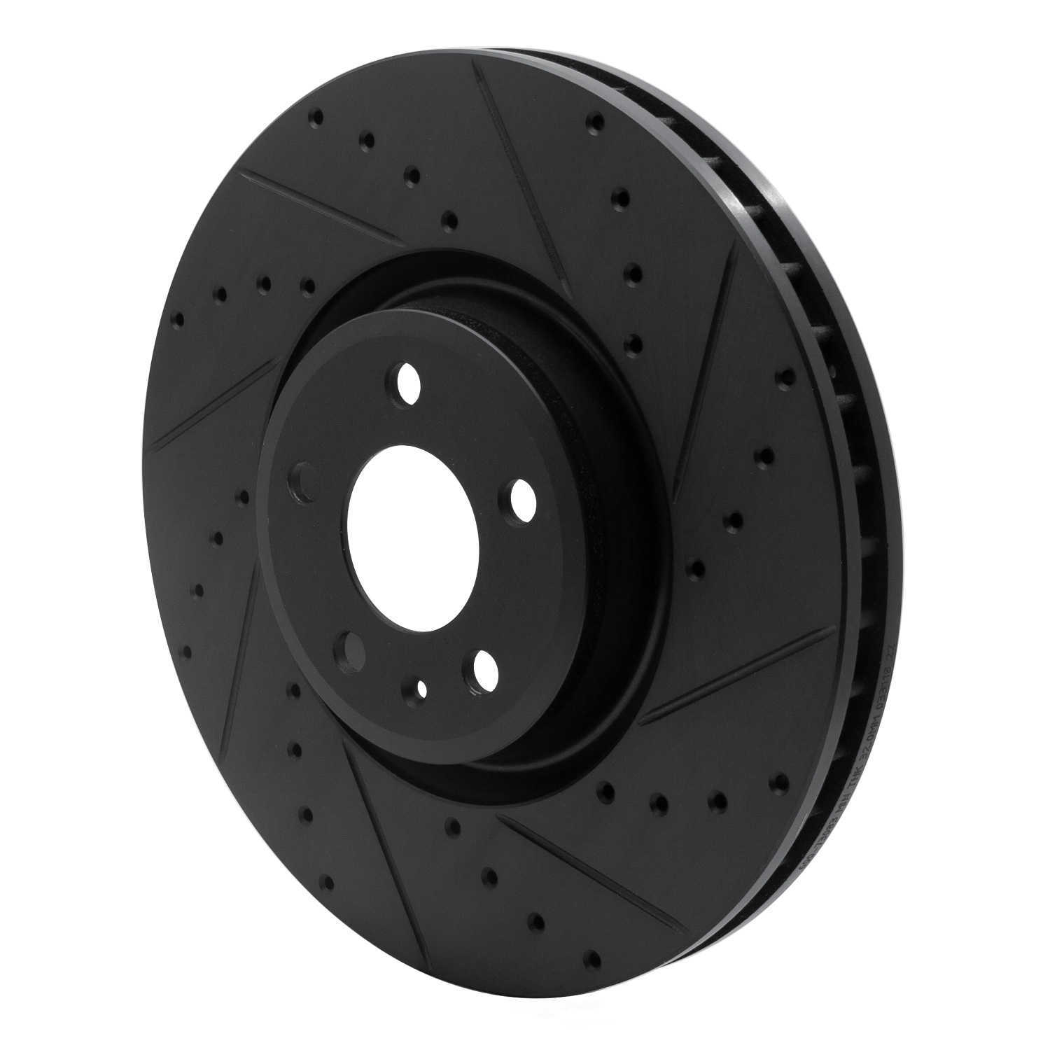 Dynamic Friction Company 633-73083R DFC Brake Rotor - Drilled And Slotted - Black