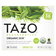 TAZO Tea Bag Regenerative Organic Zen Green Tea 36 Count Box