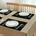 thumbnail image 6 of Placemats Set Of 4 Linen Durable Table Mats Kitchen Spoon Fork Home Placemats for Party Kitchen Dining Decoration, 6 of 7